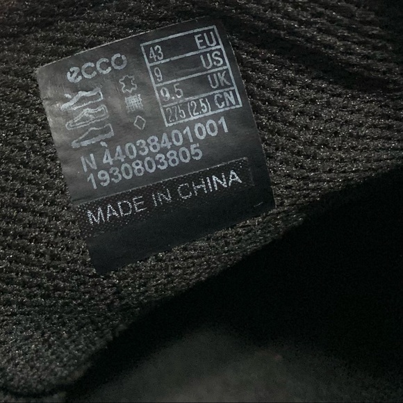 ECCO Soft 7 Black Leather Men’s Size 9 (43 EU)  Casual Sneakers - Picture 11 of 11